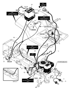 Part Location Diagram of 95201 Murray HARNESS, 17HP INTEK